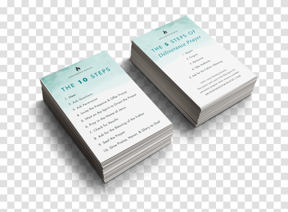 Realistic Business Card Mock Up, Paper Transparent Png