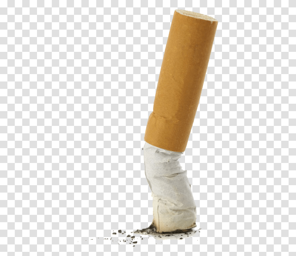 Realistic Cigarette Free Pic Squished Cigarette Butt, Arm, Person, First Aid, Food Transparent Png