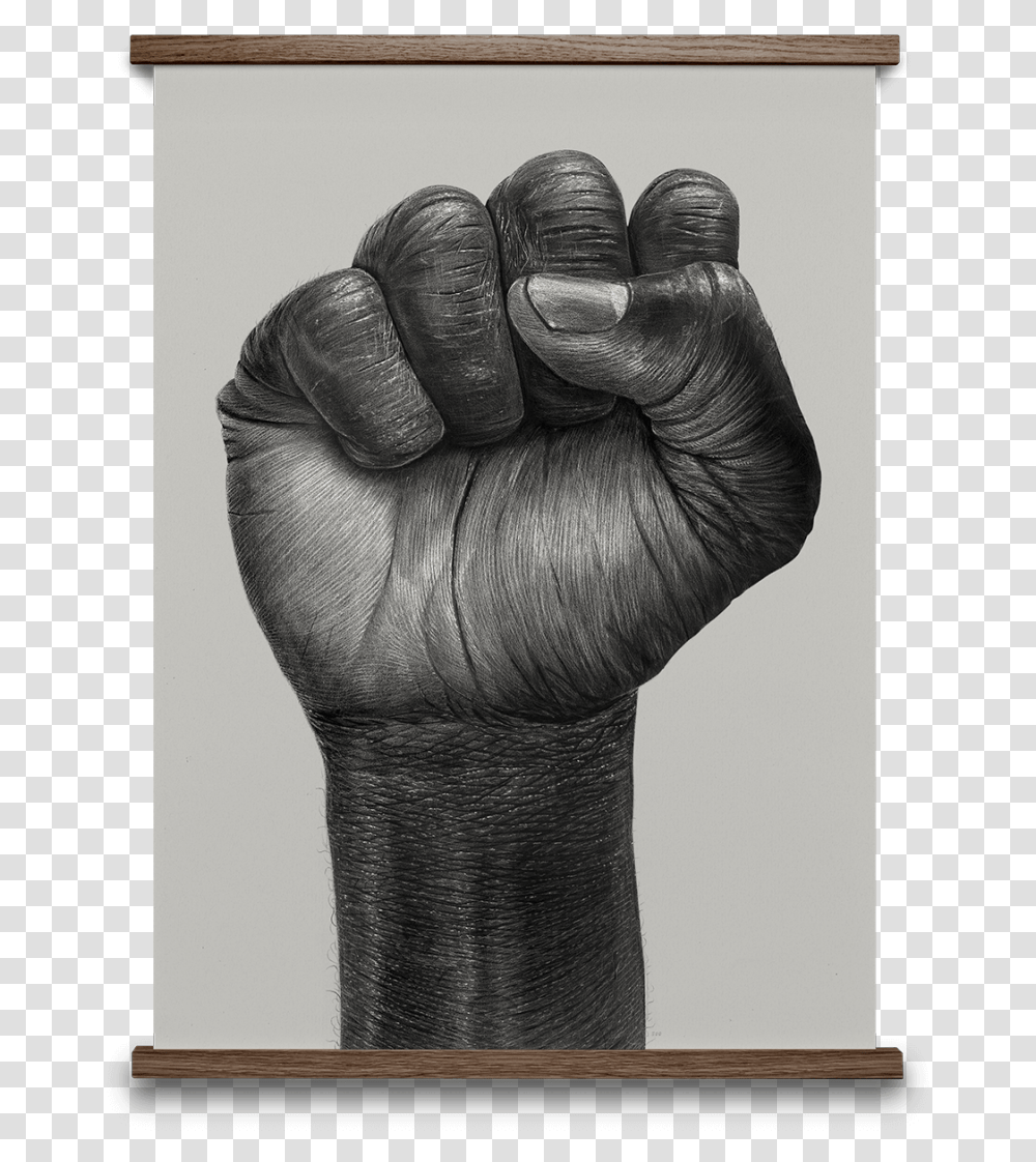Realistic Clenched Fist Drawing, Hand, Person, Human Transparent Png
