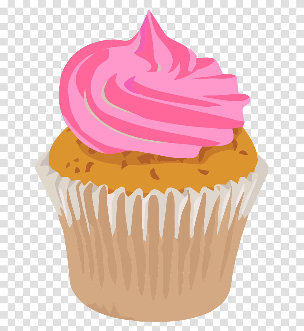 Realistic Cupcake Clipart Picture Printable Free Cupcake Clipart, Cream, Dessert, Food, Creme Transparent Png