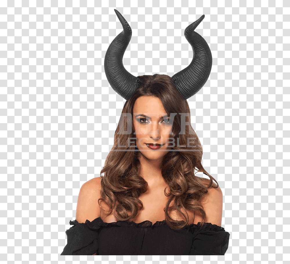 Realistic Demon Wings Horns Halloween, Person, Face, Hair, Head Transparent Png