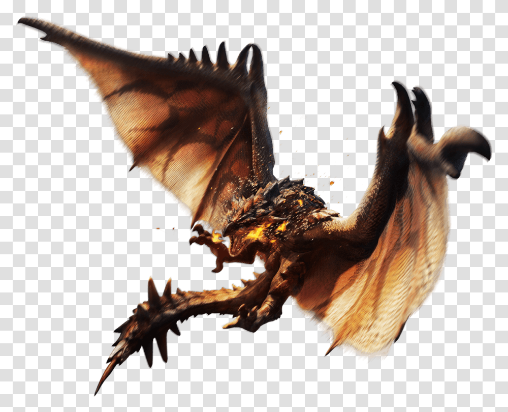 Realistic Dragon Background Play Rathalos Monster Hunter, Bird, Animal Transparent Png