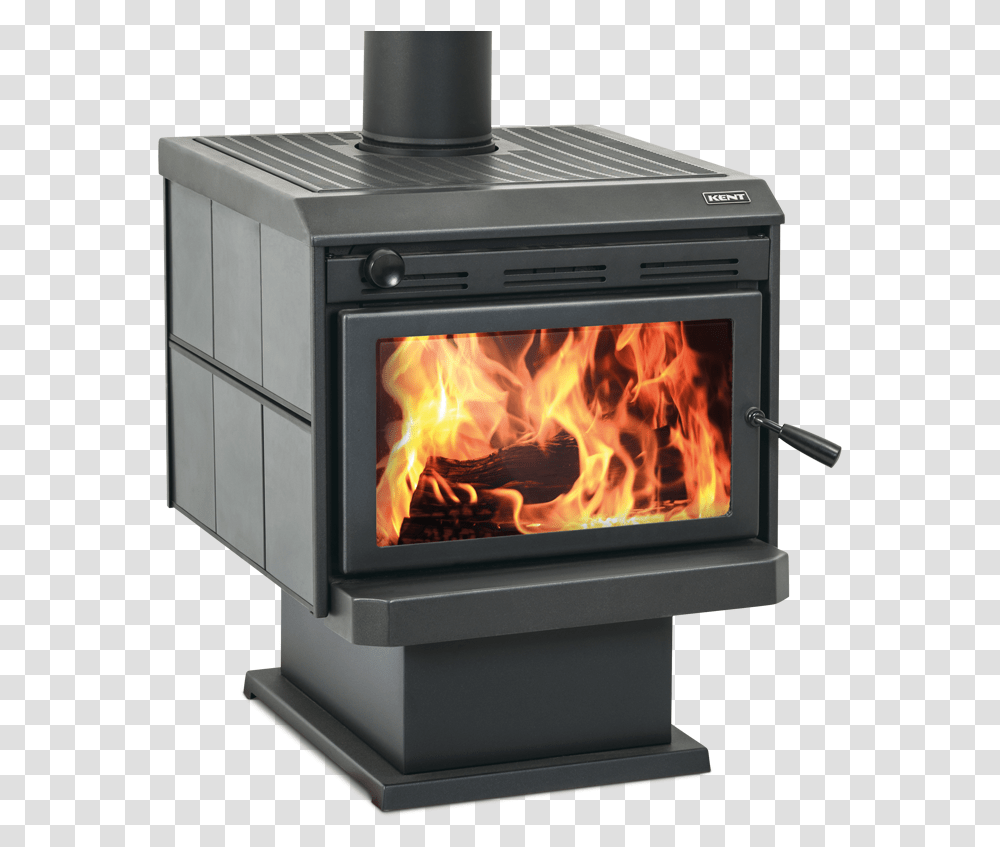 Realistic Fire Kent Tile Fire Hd Kent Wood Burner, Oven, Appliance, Stove, Fireplace Transparent Png