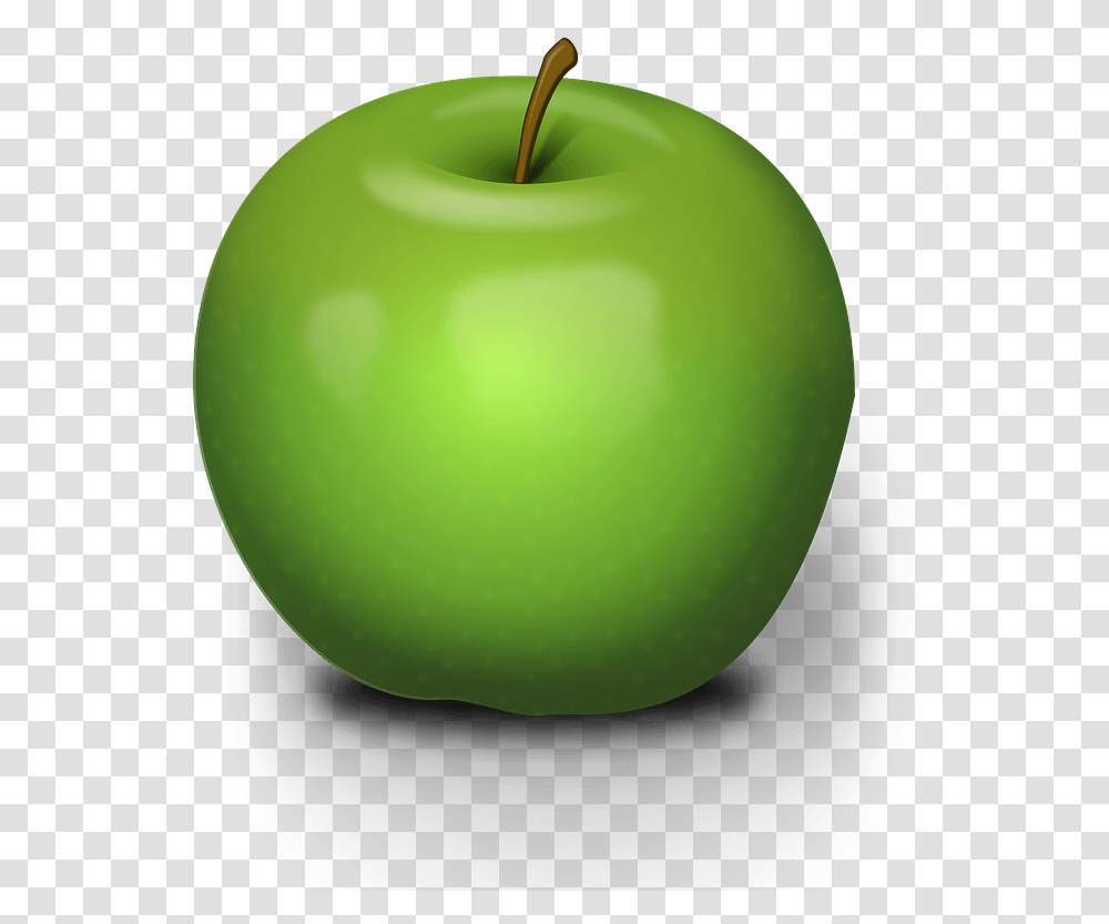 Realistic Green Apple Clipart Green Apple Drawing, Plant, Fruit, Food, Tennis Ball Transparent Png