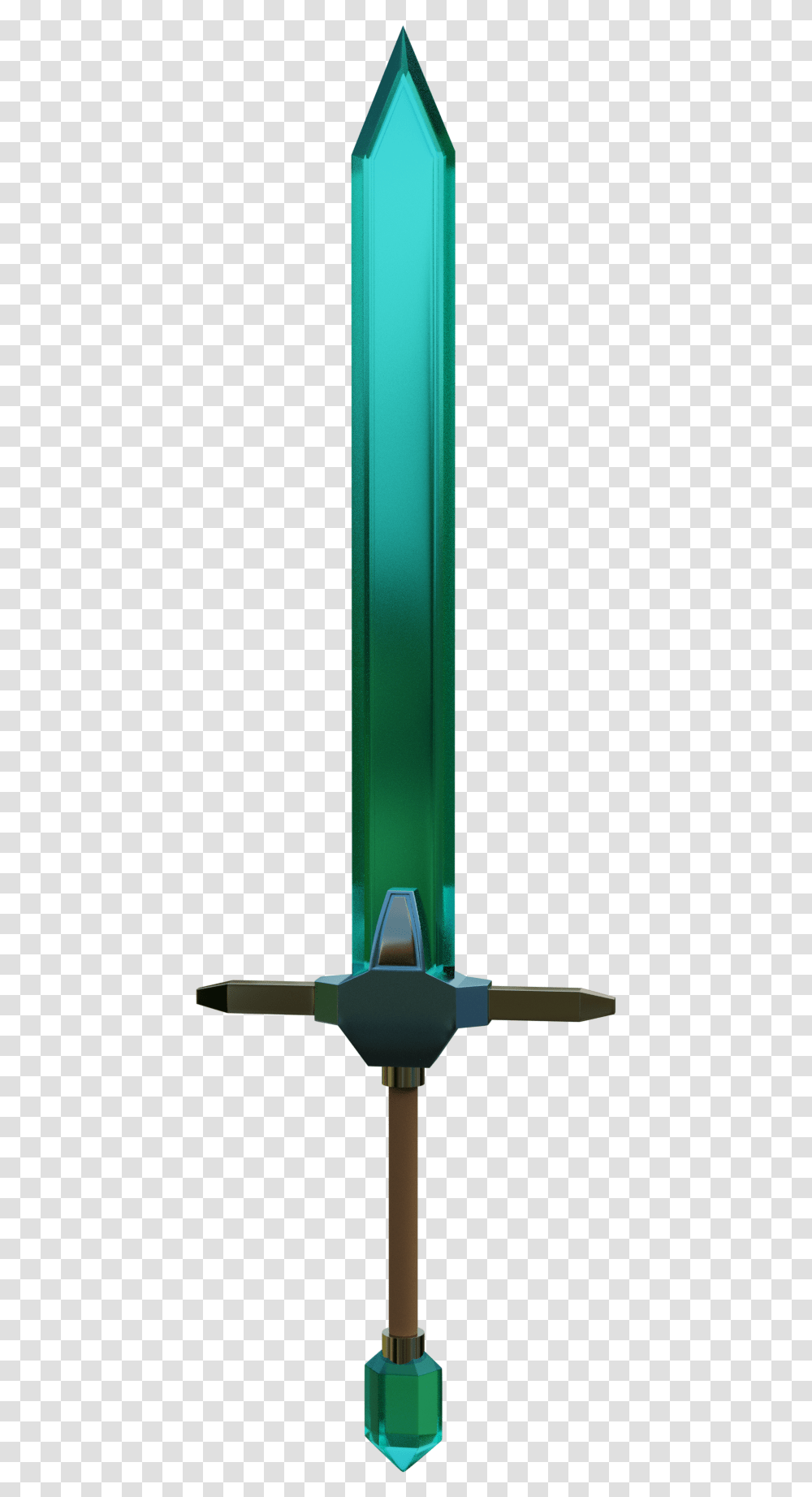 Realistic Minecraft Diamond Sword, PEZ Dispenser, Cylinder, Lighter, Lamp Transparent Png