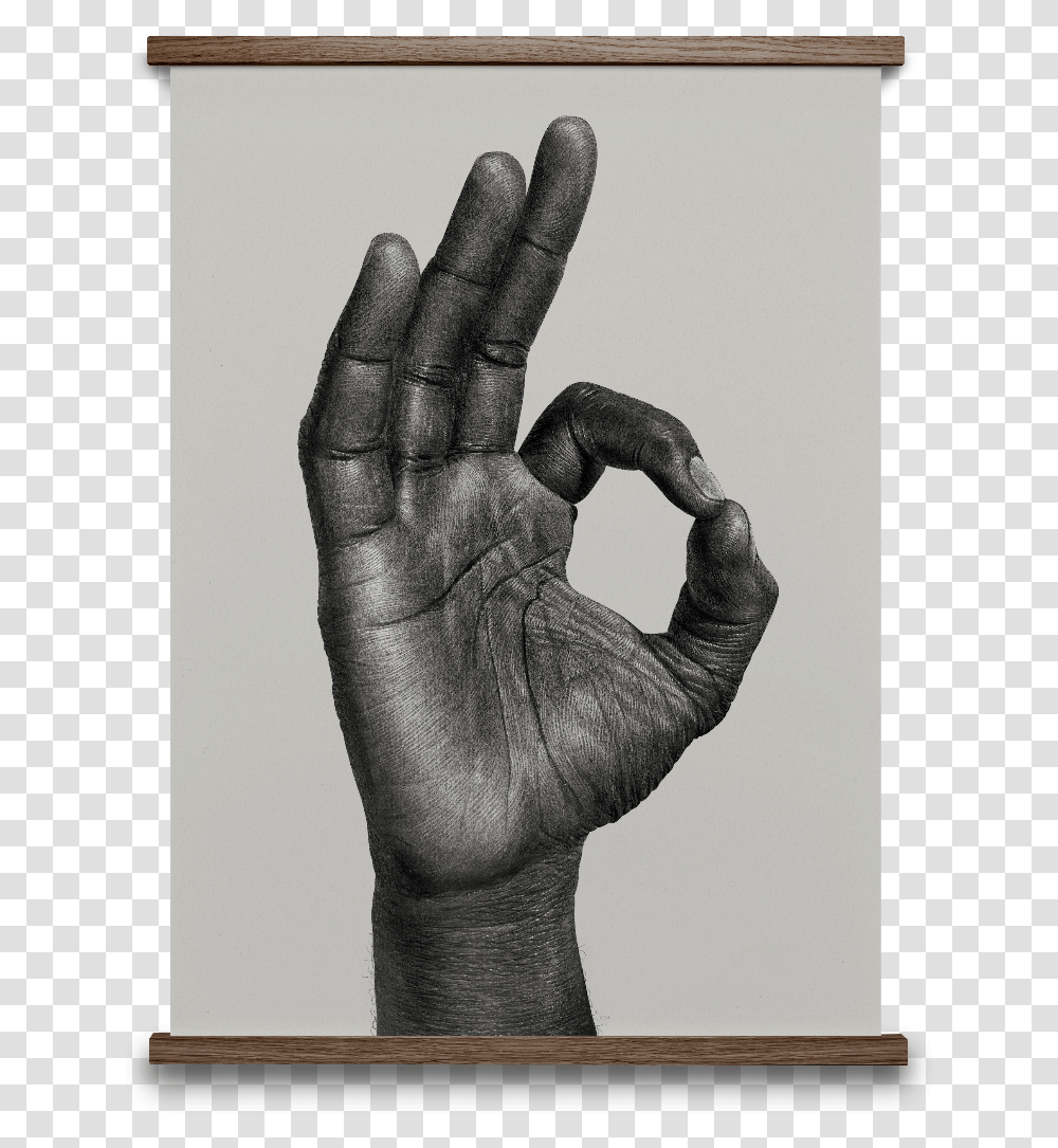 Realistic Ok Hand Drawing, Finger, Person, Human Transparent Png