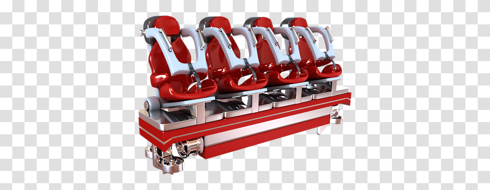 Realistic Roller Coaster Seat 3d Model Roller Coaster Car 3d Model, Fire Truck, Vehicle, Transportation, Machine Transparent Png