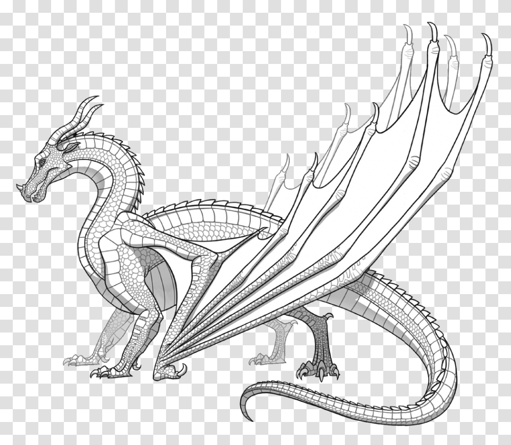 Realisticn Coloring Pages Skywings In, Dragon, Animal Transparent Png