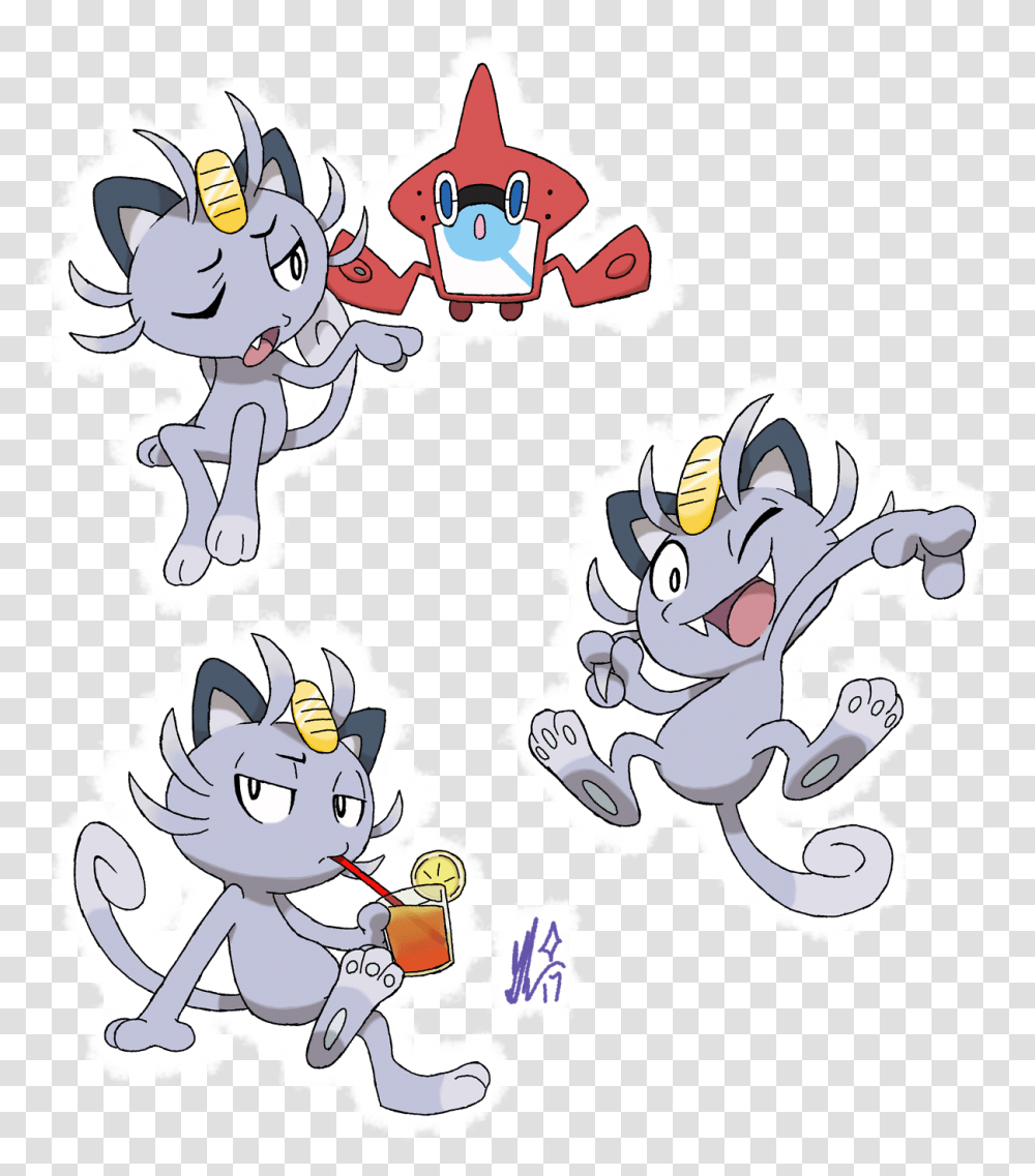 Realized I Absolutely Love Alola Meowth Meowth X Alolan Meowth, Doodle, Drawing, Art, Poster Transparent Png
