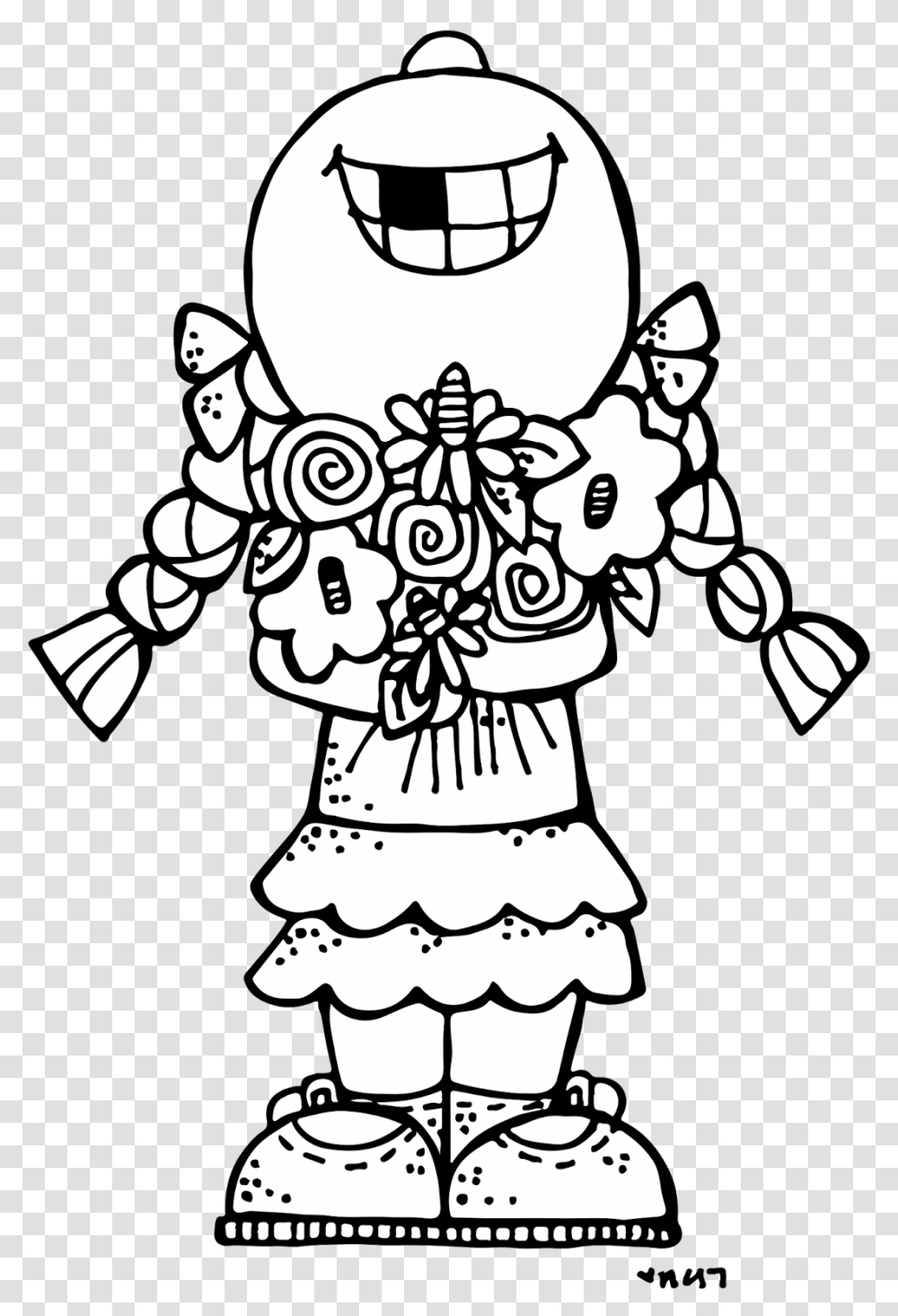 Really Cute Coloring Pages Many Interesting Cliparts Melonheadz Clipart Black And White, Performer, Snowman, Outdoors, Nature Transparent Png