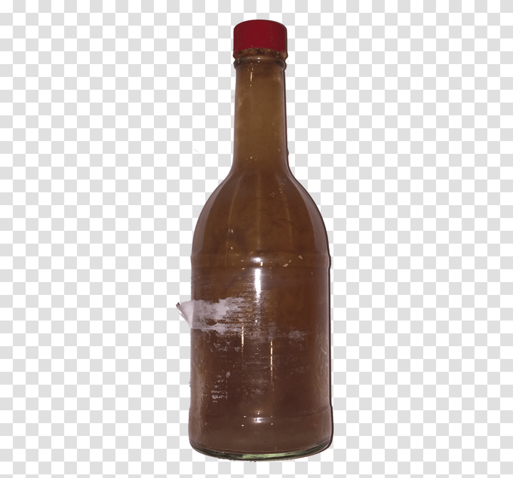Really Old Hot Sauce From Pizzaslime S Fridge Glass Bottle, Beverage, Drink, Beer, Alcohol Transparent Png