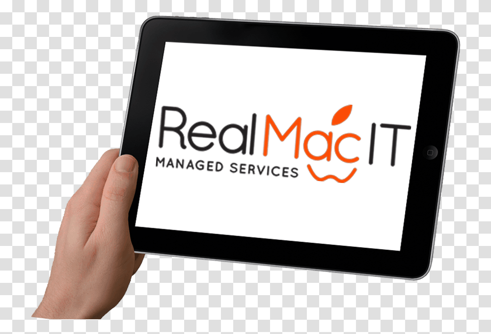 Realmac It Managed Services Sydney Apple Computer Logo, Person, Human, Electronics, Tablet Computer Transparent Png