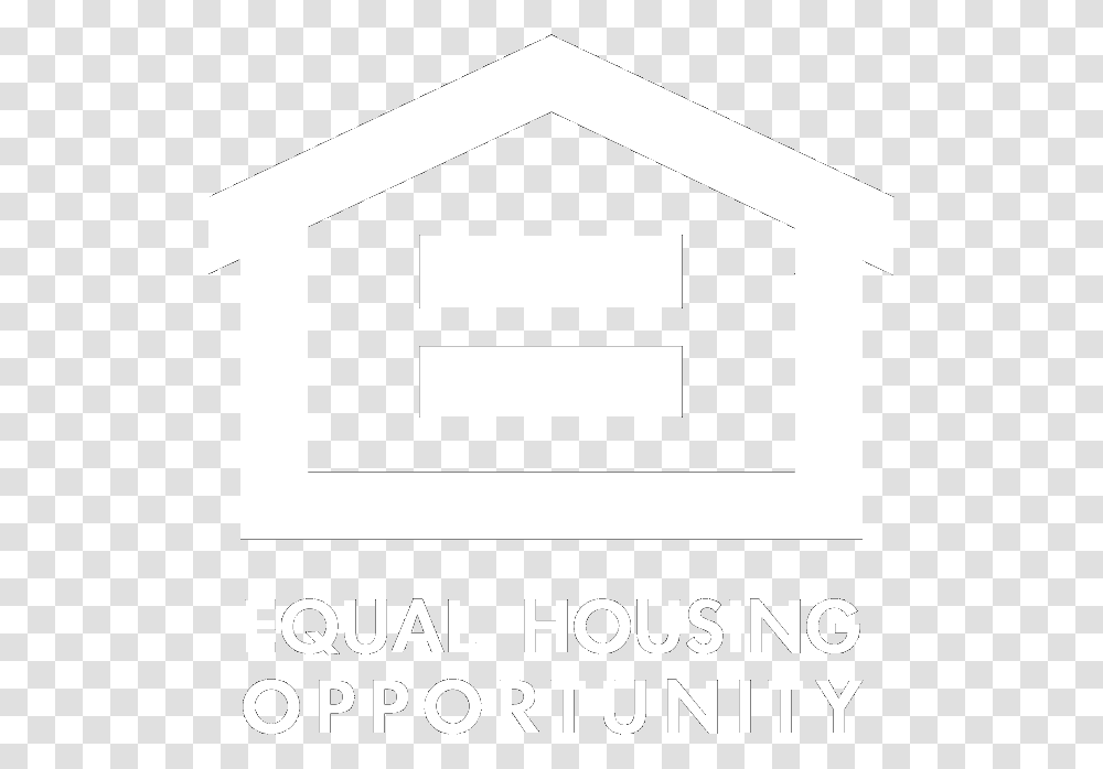 Realtor Logo Equal Housing Opportunity Logo White, Building, Label, House Transparent Png