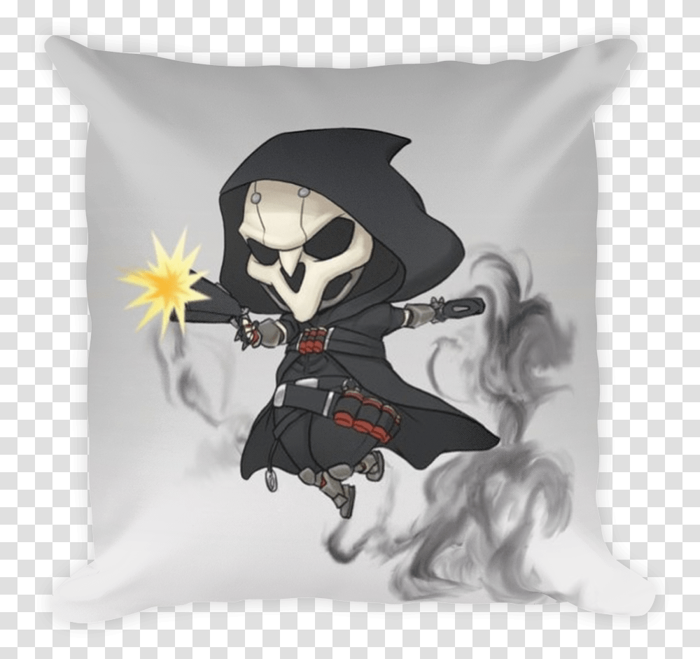 Reaper Overwatch Chibi Download Cute Overwatch Reaper Fan Art, Pillow, Cushion, Person, Human Transparent Png