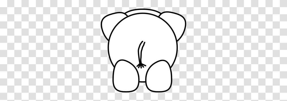 Rear Clipart, Cushion, Toy, Plush, Stencil Transparent Png