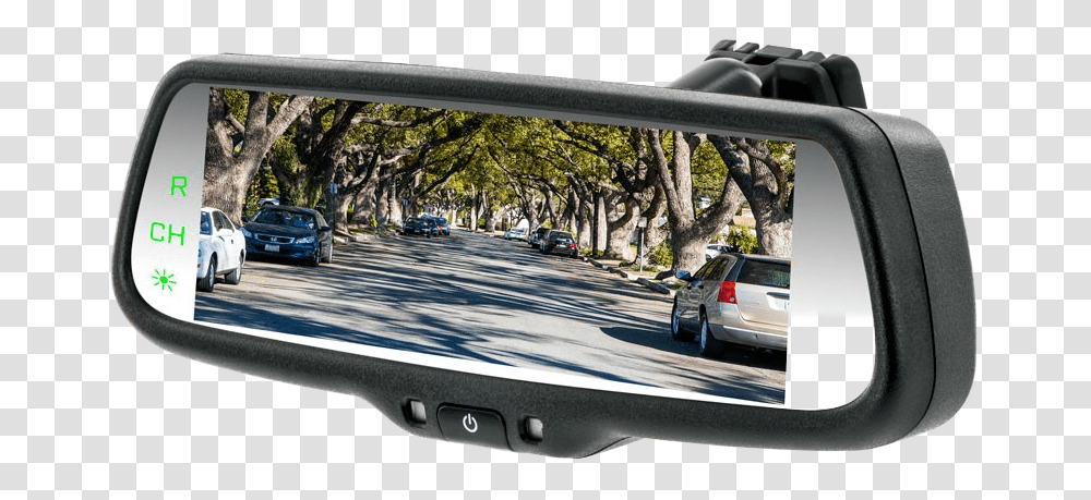 Rear View Mirror 7 Lcd Monitor, Car, Vehicle, Transportation, Automobile Transparent Png