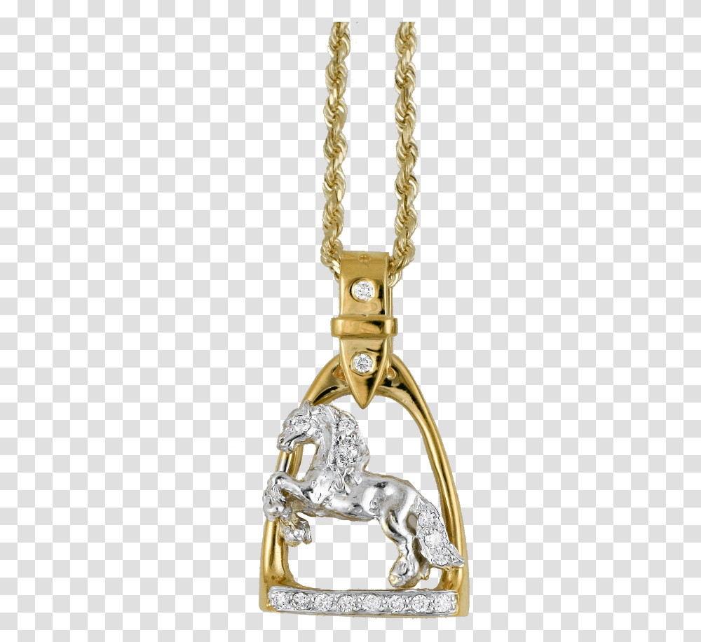 Rearing Friesian In Stirrup Locket, Accessories, Accessory, Jewelry, Gold Transparent Png