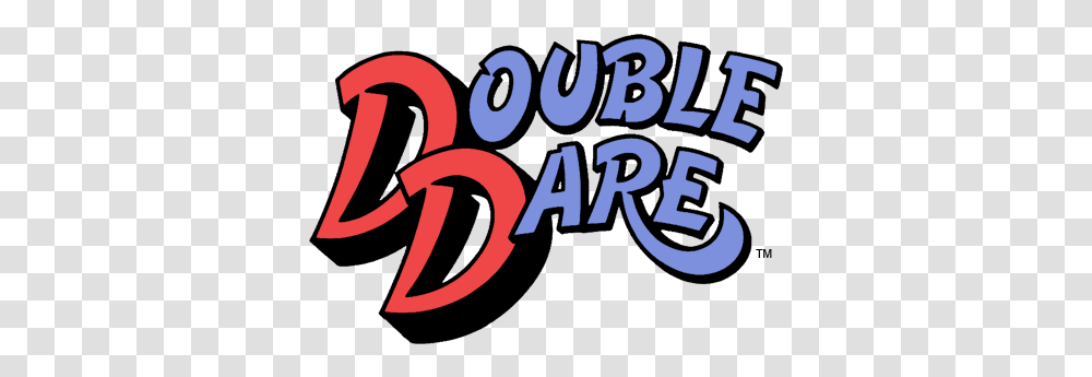 Reasons We Loved Nickelodeon Double Dare Double Dare Old Logo, Text, Alphabet, Number, Symbol Transparent Png