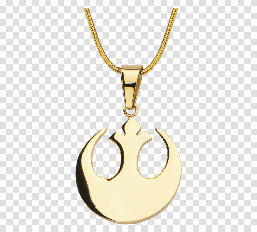 Rebel Alliance Gold Pendant With Chain Locket, Necklace, Jewelry, Accessories, Accessory Transparent Png