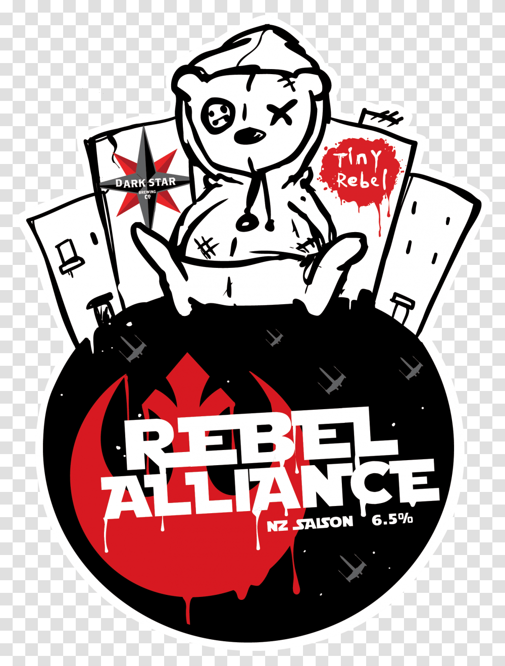 Rebel Alliance Tiny Rebel Gin And Juice, Label, Poster, Advertisement Transparent Png