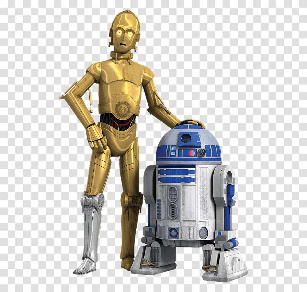 Rebels R2 D2 And C 3po Render C3po And R2d2, Toy, Robot Transparent Png