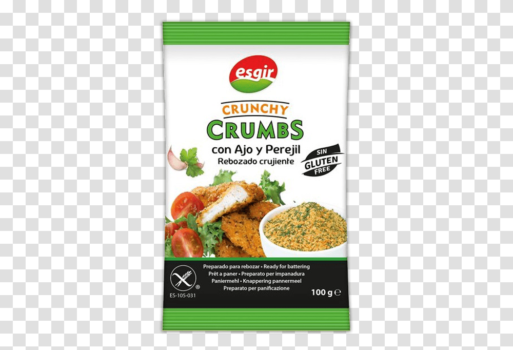 Rebozados Crunchy Crumbs Con Ajo Y Perejil Sin Gluten Esgir Gluten Free Crunchy Crumbs, Menu, Food, Plant Transparent Png