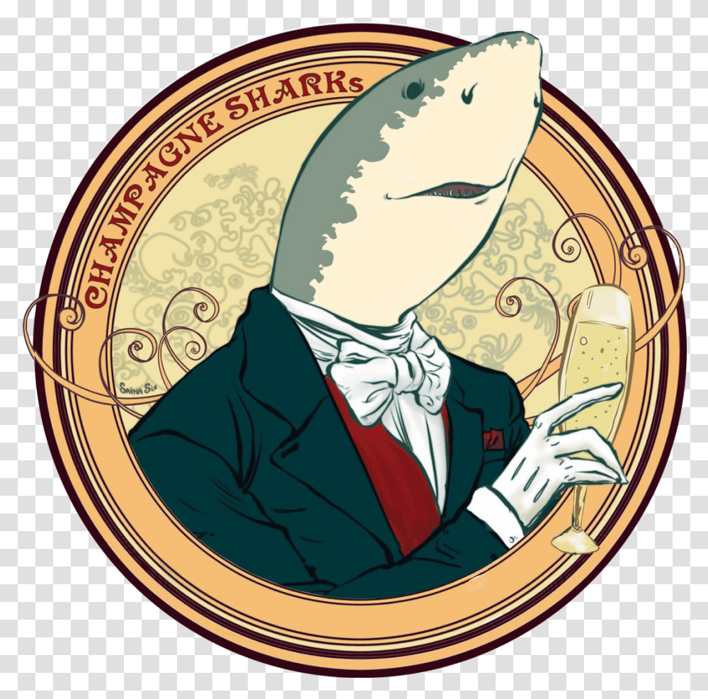 Received Pronunciation Mcmurphy Champagne Shark, Coin, Money, Gold, Person Transparent Png