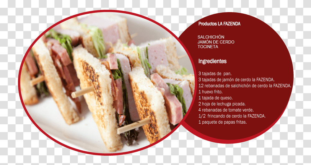 Receta De Club Sandwich, Food Transparent Png