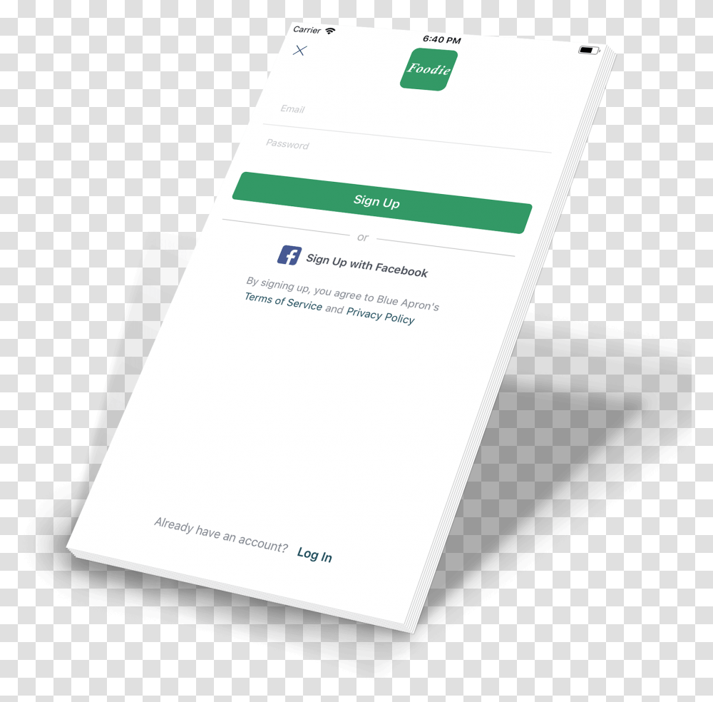Recipe Delivery App Paper, Page, Business Card Transparent Png