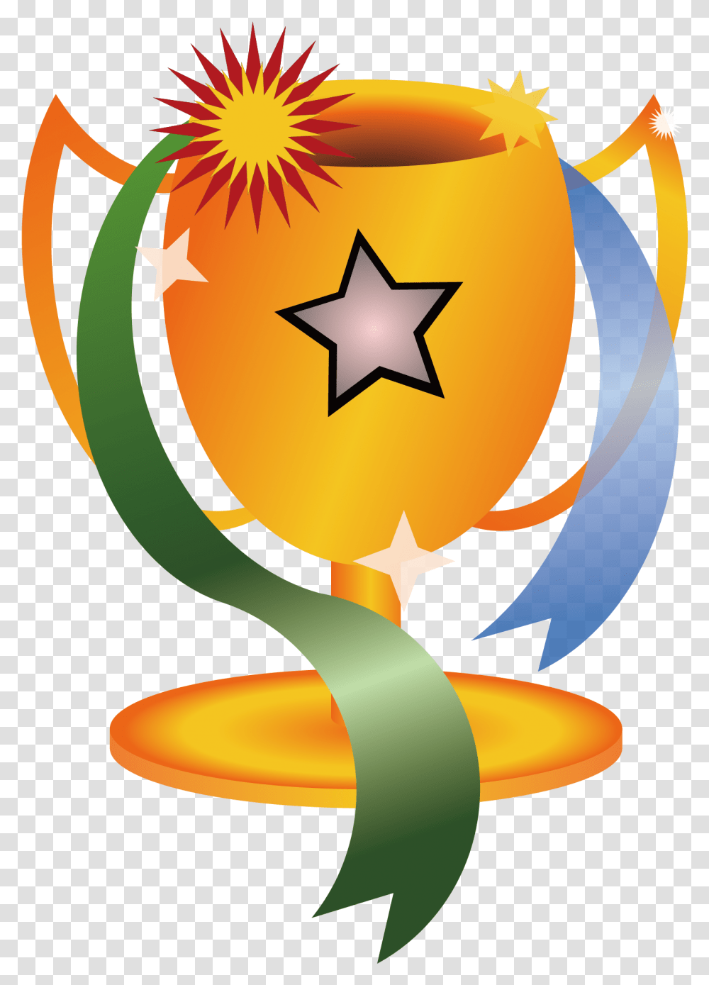 Recognition Clipart, Star Symbol, Trophy Transparent Png