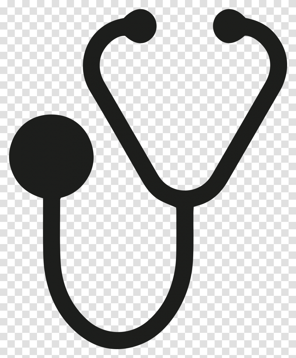 Recognition Stethoscope Icon Svg, Hook, Stencil Transparent Png