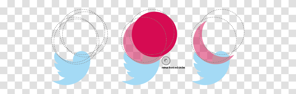 Reconstruct The Twitter Icon Using Circle Shapes Twitter Logo Design Circle, Clothing, Sport, Ball, Hat Transparent Png