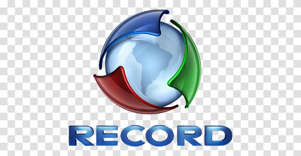 Record Logo Picture Rede Record Logo, Sphere, Symbol, Trademark, Helmet Transparent Png