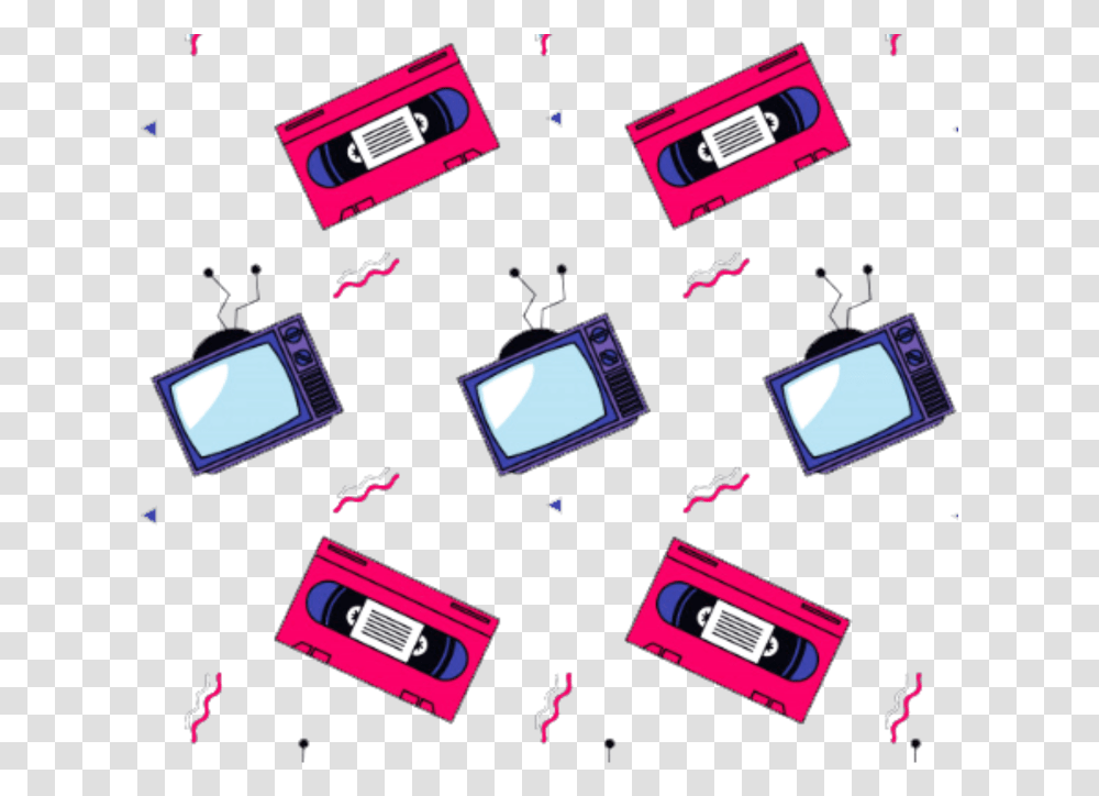 Record Tv Vhs 80s Ftestickers Tumblr Television 80s, Cassette, Monitor, Screen, Electronics Transparent Png