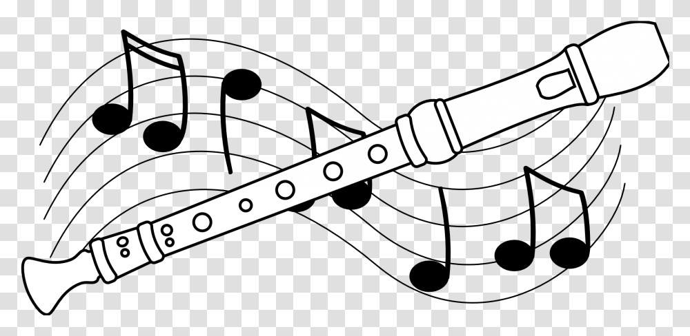 Recorder Instrument Clip Art Image Musical Instruments Clipart Black And White, Leisure Activities, Knife, Blade, Weapon Transparent Png