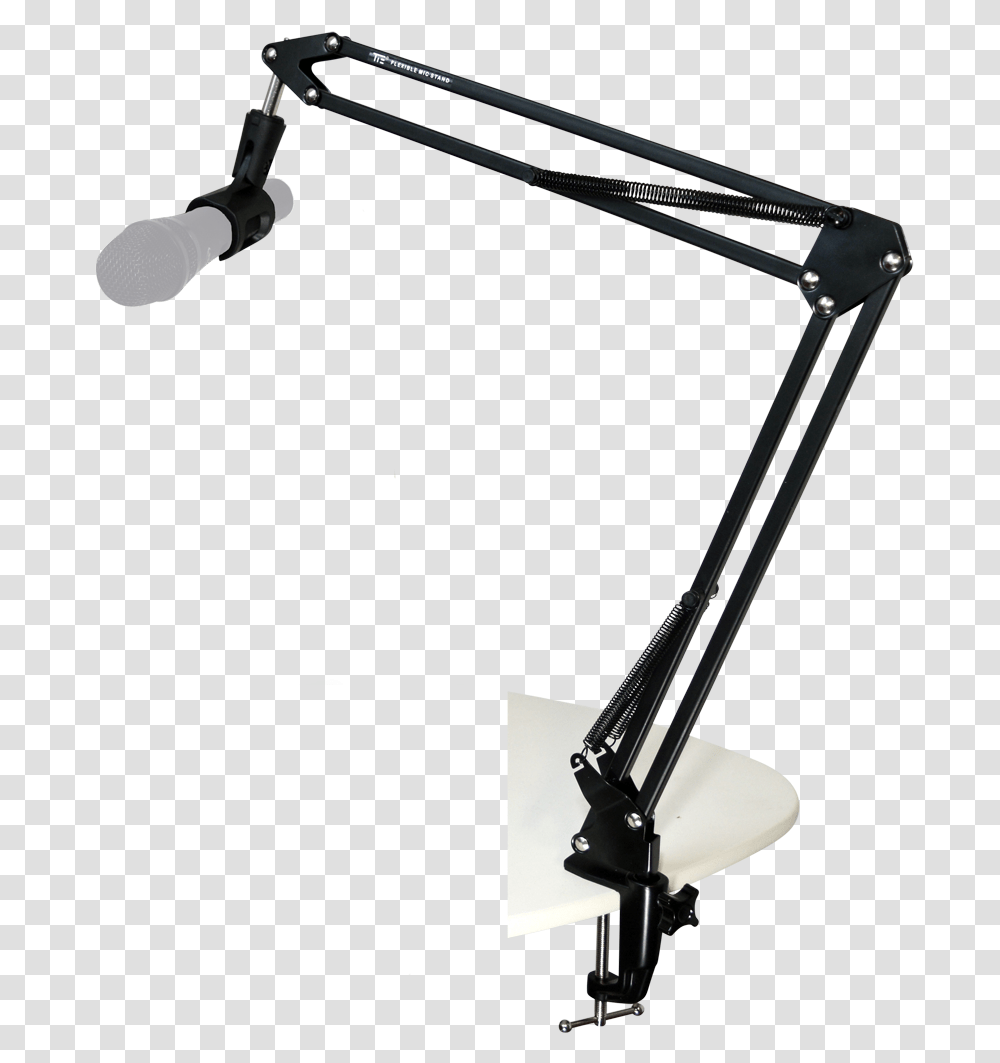 Recording Microphone With Stand Mic Stand Table, Bow, Lighting, Tripod, Diamond Transparent Png