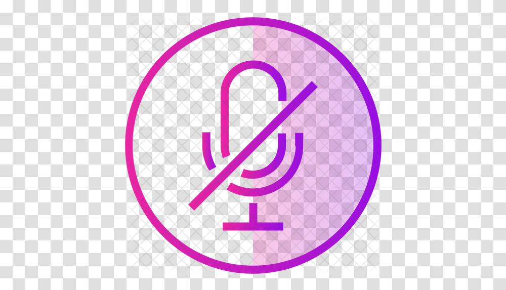 Recording Off Icon Silent Microphone, Symbol, Logo, Trademark, Guitar Transparent Png