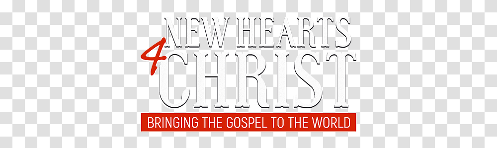 Recordings New Hearts 4 Christ Calligraphy, Word, Text, Label, Alphabet Transparent Png