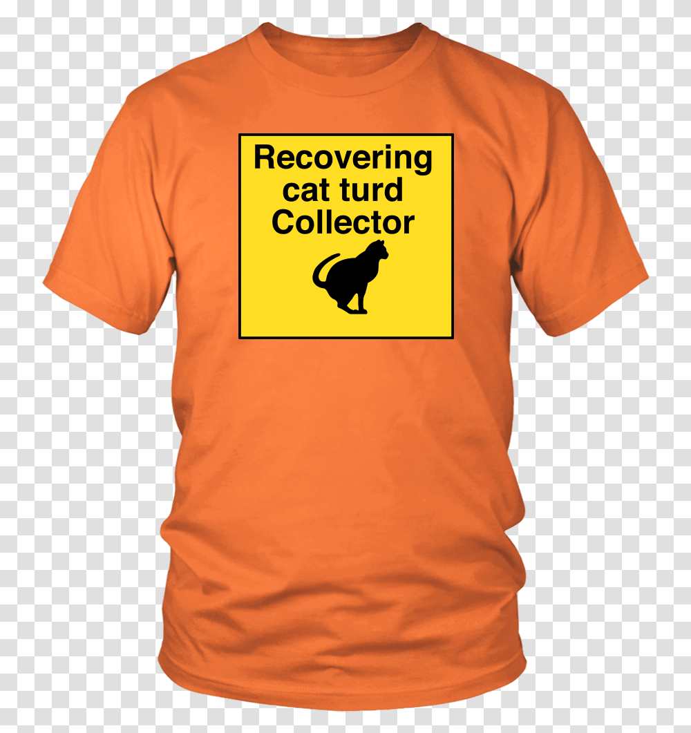 Recovering Cat Turd Collector Unisex Tee T Shirt, Apparel, T-Shirt, Person Transparent Png