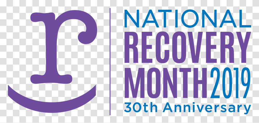 Recovery Month Logos And R Is For Symbols Circle, Text, Number, Alphabet, Purple Transparent Png