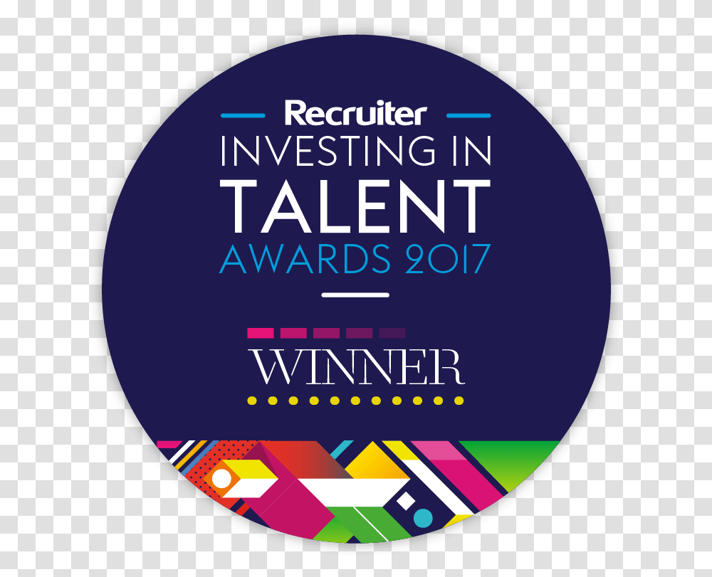 Recruiter Official Logos 2017 Winner Recruiter Investing In Talent, Advertisement, Poster, Flyer, Paper Transparent Png