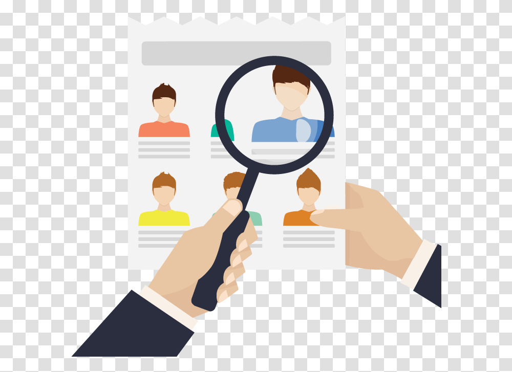 Recruitment, Magnifying, Person, Human Transparent Png