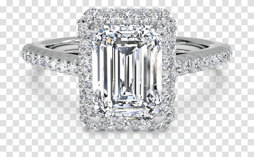Rectangle Diamond Ring With Diamond Band, Gemstone, Jewelry, Accessories, Accessory Transparent Png