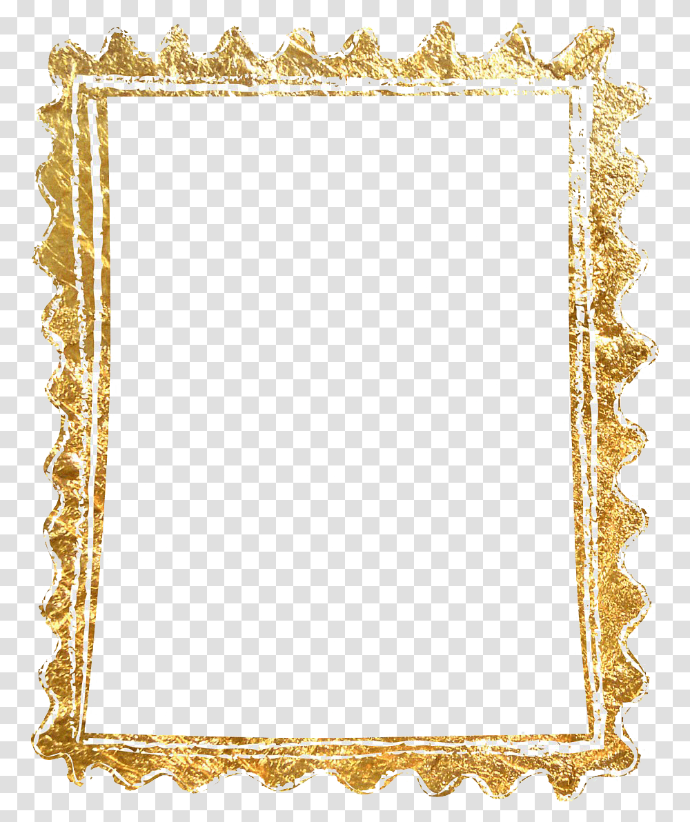 Rectangle Golden Frame Border Picture Gold Glitter Border, Rug, Mirror Transparent Png