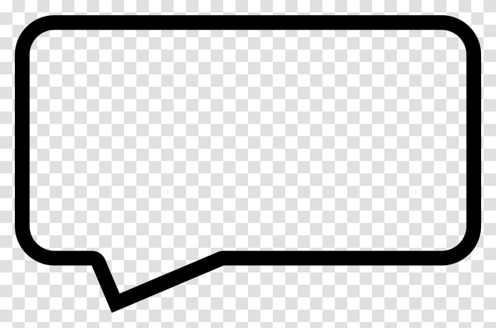 Rectangle Speech Bubble, White Board, Screen, Electronics, Projection Screen Transparent Png