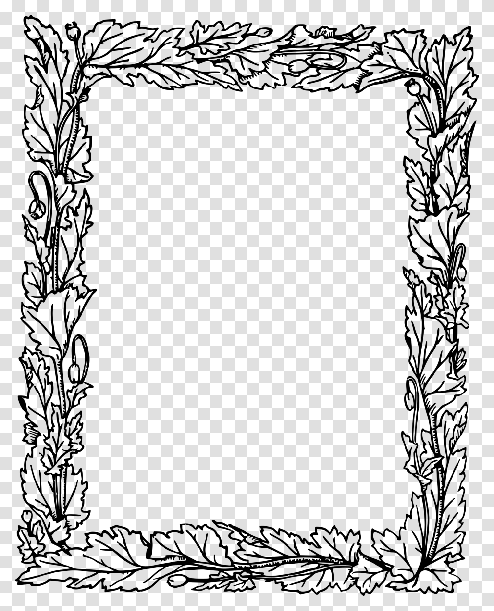 Rectangular Frame Clipart Border Design In English, Gray, World Of Warcraft Transparent Png