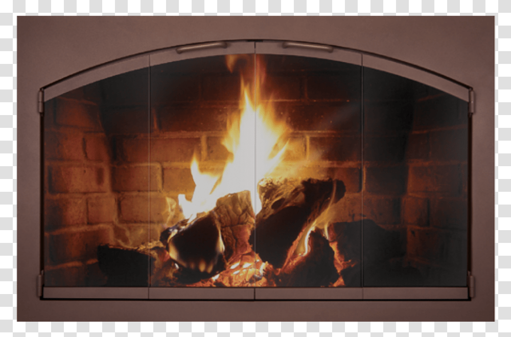 Rectangular Heritage Frame With Arched Doors For Masonry Thanksgiving Day By Fireplace, Indoors, Hearth, Furniture, Screen Transparent Png