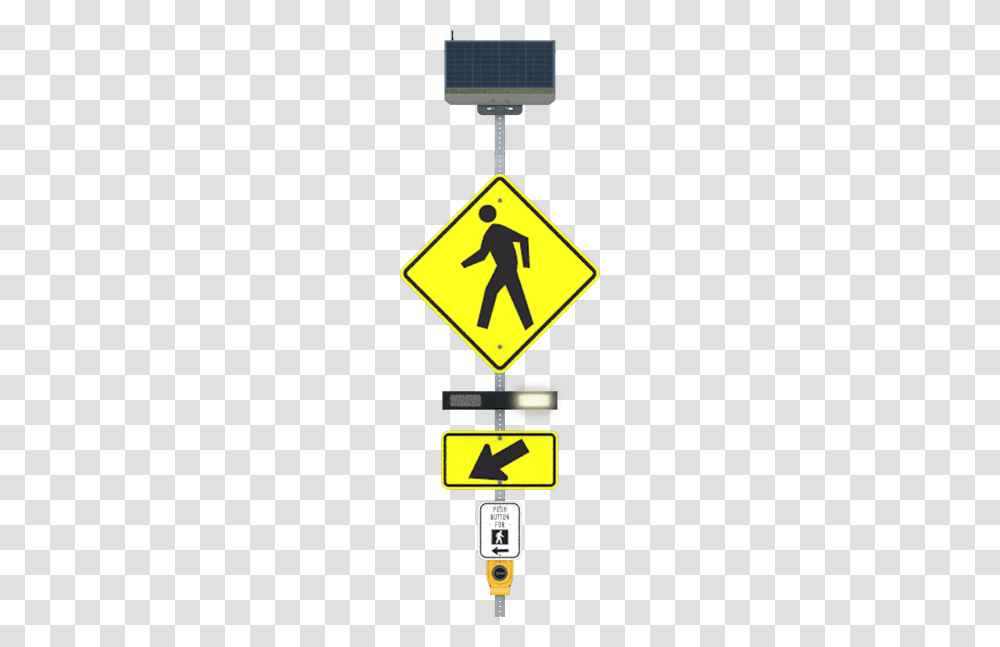 Rectangular Rapid Flash Beacon, Pedestrian, Road Sign Transparent Png