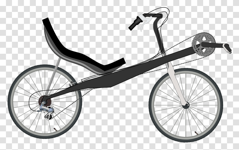 Recumbent Bicycle Motorcycle Cycling Recumbent Bike Clip Art, Wheel, Machine, Vehicle, Transportation Transparent Png