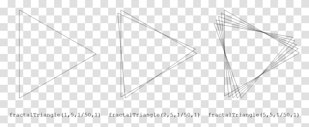 Recursive Drawing Triangle Design And Based On The Triangle, Gray, World Of Warcraft Transparent Png